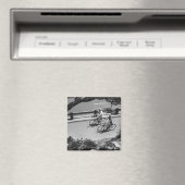 Mann und Junge beim Radfahren Magnet (In Situ (Geschirrspüler))