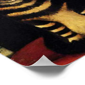 Mann und Katze, Henri Rousseau Poster (Ecke)