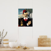 Mann und Katze, Henri Rousseau Poster (Küche)