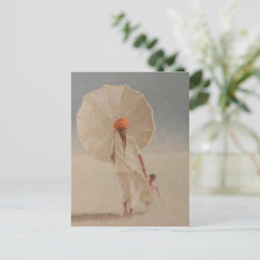 Mann und Kind I 2010 Postkarte (Stehend Vorderseite)