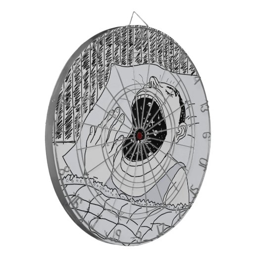 MANN UND KOSMOS DARTSCHEIBE (Vorderseite Links)