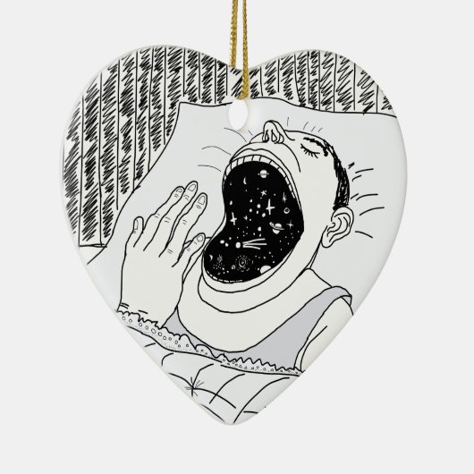 MANN UND KOSMOS KERAMIKORNAMENT (Rechts)