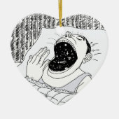 MANN UND KOSMOS KERAMIKORNAMENT (Vorne)