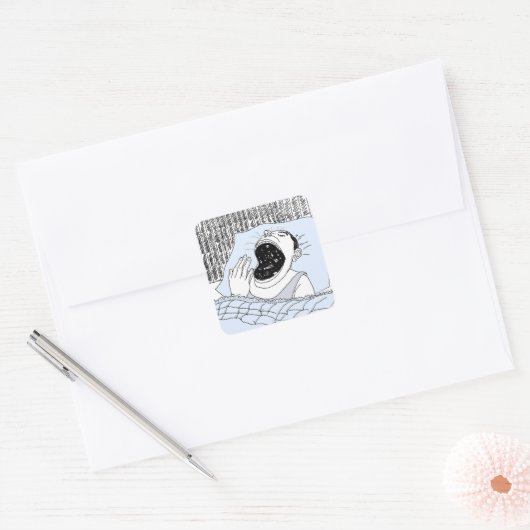 MANN UND KOSMOS QUADRATISCHER AUFKLEBER (Umschlag)