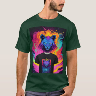 Mann und Löwenmädchen T-Shirt