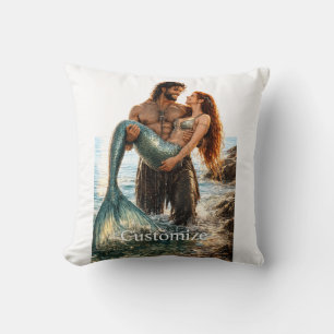 Mann und Meerjungfrau Thunder_Cove Kissen