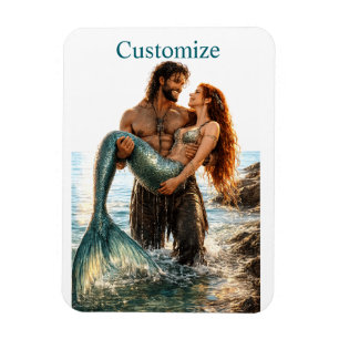 Mann und Meerjungfrau Thunder_Cove Magnet
