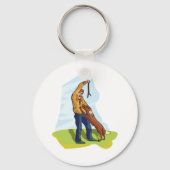 Mann und Schlüsselanhänger (Vorderseite)