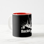 Mann UNO Rocket Kim-Jong - Trumpf. Politik Zweifarbige Tasse (Vorderseite Links)