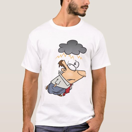 Mann unter einer Wolke T-Shirt (Vorderseite)