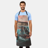 MANN VENING APPLES NEAR PARKED CARS SCHÜRZE (Getragen)