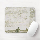 Mann Vincent van Goghs |, der eine Egge zieht Mousepad (Mit Mouse)