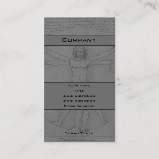 Mann Visitenkarte (Vorderseite)