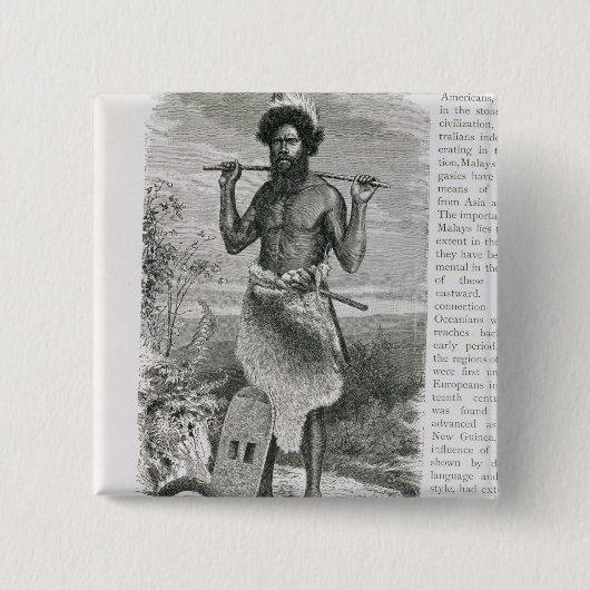 Mann von New South Wales Button (Vorderseite)