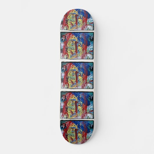 MANN VON VIELEN FÄLLEN SKATEBOARD (Vorderseite)
