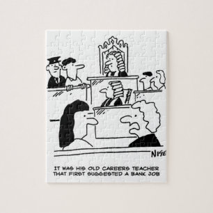 Mann vor Gericht, der eine Bank ausgeraubt hat Puzzle