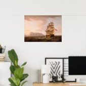 Mann vor Gibraltar Poster (Heimbüro)