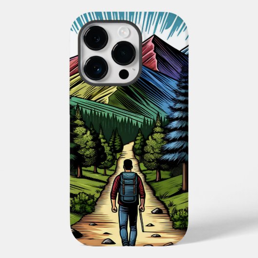 Mann Wandern Case-Mate iPhone Hülle (Rückseite)