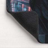 Mann wartet am Bahnhof Mousepad (Ecke)