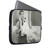 Mann-waschendes Geschirr Laptopschutzhülle (Vorne Rechts)