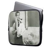 Mann-waschendes Geschirr Laptopschutzhülle (Vorderseite Links)