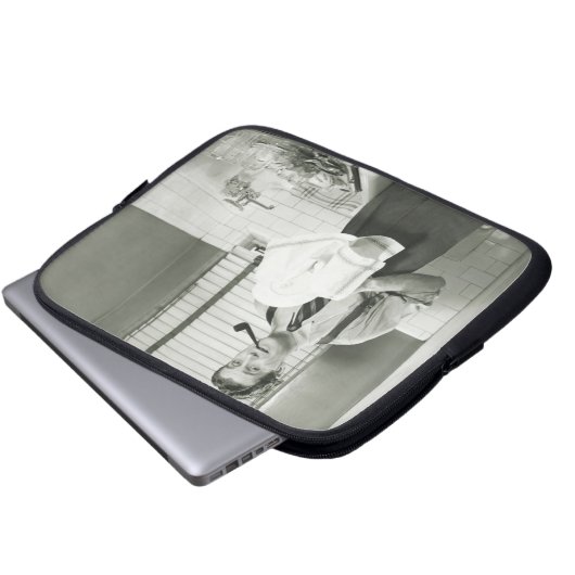 Mann-waschendes Geschirr Laptopschutzhülle (Vorne Knopf)