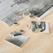 Mann wäscht Geschirr Puzzle (Seite)