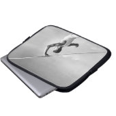 Mann-werfender Speer Laptopschutzhülle (Vorne Knopf)