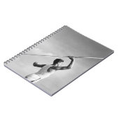 Mann-werfender Speer Notizblock (Linke Seite)