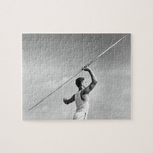Mann-werfender Speer Puzzle (Horizontal)
