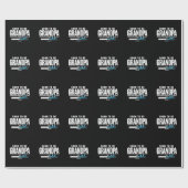 Mann wird bald Opa EST. 2025 Neuer Opa Geschenkpapier (Flach)