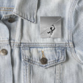 Mann wirft Speer Button (Beispiel)