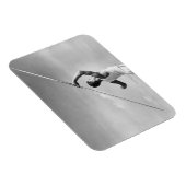 Mann wirft Speer Magnet (Rechte Seite)