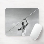 Mann wirft Speer Mousepad (Mit Mouse)