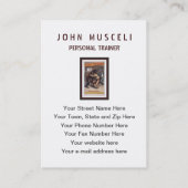 Mann-Wringen-Bär - Vintage Litho Terminkarte (Rückseite)