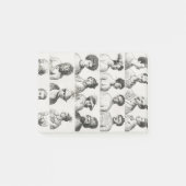 Mann, Wunder, Räuber, eiserner Mann, Portrait Post-it Klebezettel (Vorderseite)