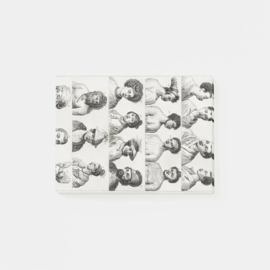 Mann, Wunder, Räuber, eiserner Mann, Portrait Post-it Klebezettel (Vorderseite)