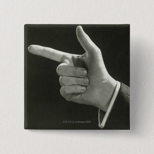 Mann-Zeigen Button (Vorderseite)