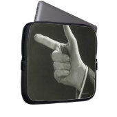 Mann-Zeigen Laptopschutzhülle (Vorne Rechts)