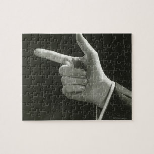 Mann-Zeigen Puzzle