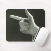 Mann zeigt mousepad (Mit Mouse)