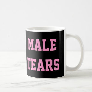 Mann zerreißt ironisches Misandry rosa Schwarzes Kaffeetasse