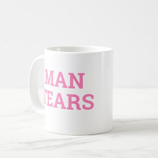 MANN ZERREISST TASSE (Vorderseite Links)