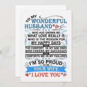 Mann zu meinem wunderbaren Ehemann Dankeskarte (Vorne/Hinten)
