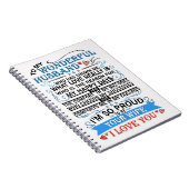 Mann zu meinem wunderbaren Ehemann Notizblock (Rechte Seite)