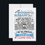 Mann zu meinem wunderbaren Ehemann RSVP Karte<br><div class="desc">Mann zu meinem wunderbaren Ehemann</div>