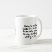 Manna-Mandala Kaffeetasse (VorderseiteRechts)