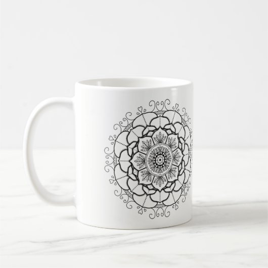 Manna-Mandala Kaffeetasse (Links)