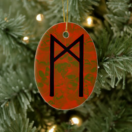 Mannaz Rune Weihnachten Ornament - Menschlichkeit!