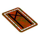 Mannaz Viking Rune Magnet - Menschlichkeit! (Rechte Seite)